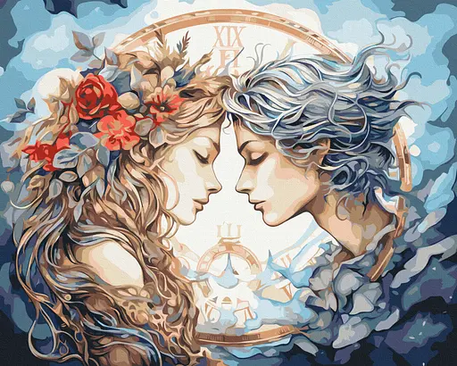 Картина за номерами на підрамнику Brushme Любов поза часом