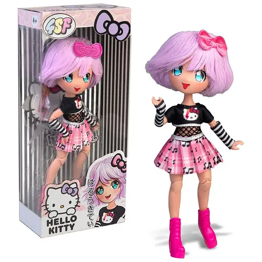 Детская кукла "Тедди Рок" 4SF Manga Dolls HKTF0100 серии "Hello Kitty"