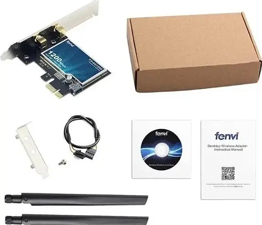 Мережева карта Fenvi FV-AC1200 Bluetooth + Wi-Fi 2.4 / 5 GHz PCI-E до 1200 Mbps з антенами (18841) - фото 7