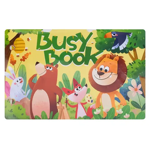 М'яка розвиваюча іграшка-книжечка "Busybook" Bambi 557-581-583-1 - фото 1