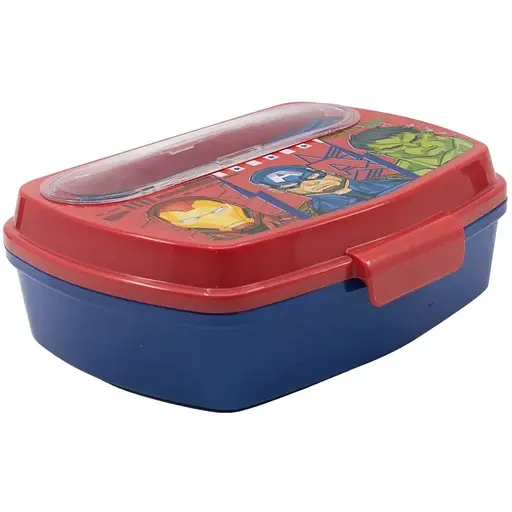 Ланч-бокс детский с ложкой и вилкой Stor Avengers (74109)