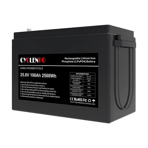 Аккумуляторная батарея литий-железо-фосфатная 25.6В 100Ач Cyclen 25.6V 100AH LiFePo4 (44-00080) - фото 4