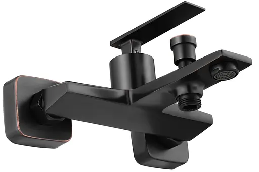 Смеситель для ванны Rea Romano настенный Old Black REA-B9903 Черный матовый - фото 2