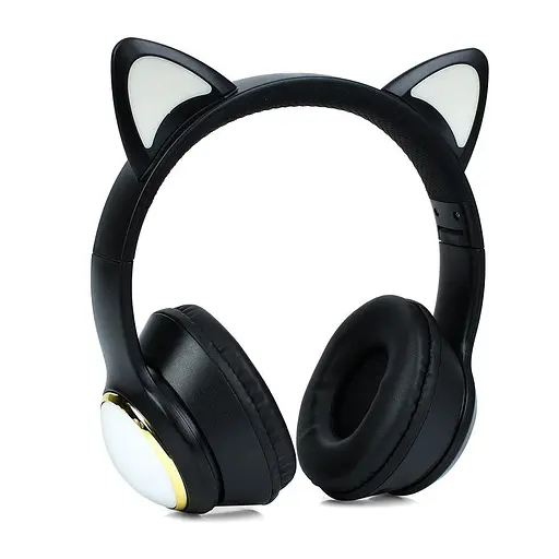 Навушники AKZ65, Bluetooth із вушками, до 10 метрів, FM-радіо, TF-слот, 32 Ом, 20 Гц - 20 кГц, чорні - фото 2