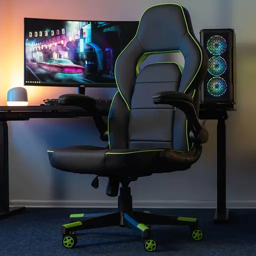 Ігрове крісло 2E Gaming Hebi Black/Green (2E-GC-HEB-BK) - фото 11