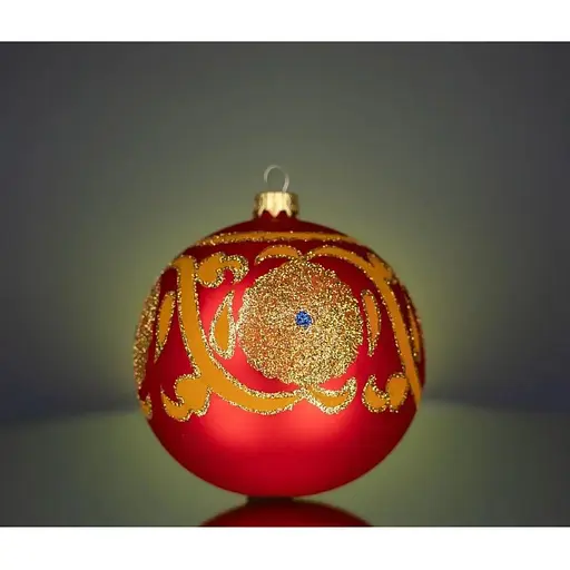 Набір ялинкових прикрас Різдвяні історії Код нації: Кримський 3 кулі скло (4820001107180) - фото 5