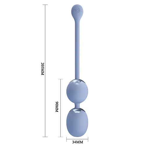 Вагинальные шарики Pretty Love Willie, 20.5 см, голубой - фото 6