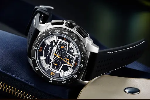 Чоловічий годинник Megir 2056 Todest Silver/Black - фото 6