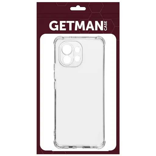TPU чехол Getman Ease logo усиленные углы Full Camera для Xiaomi Mi 11 Lite Бесцветный (прозрачный) - фото 4