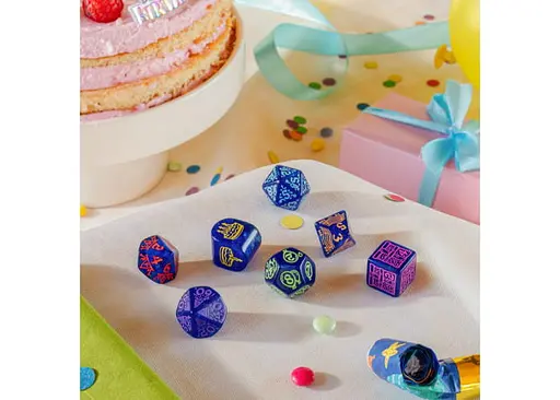 Набір кубиків Happy Birthday Dice Set: Streamers , 7 шт. (RHPB01) - фото 7