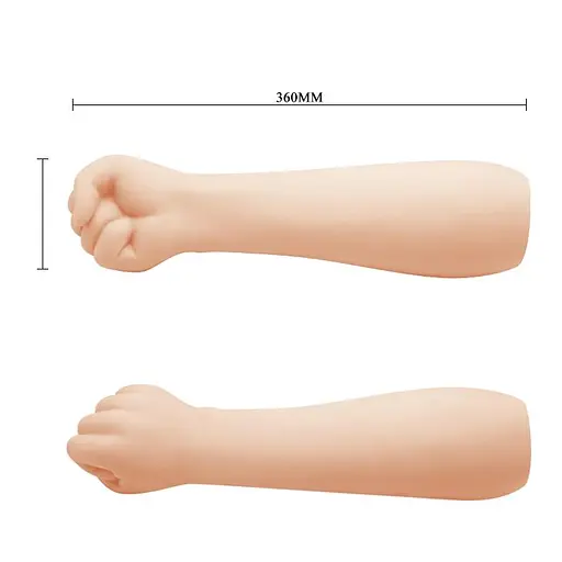 Рука для фістингу Pretty Love Big Fist 14'' 36 см тілесний - фото 5