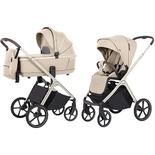 Універсальна коляска-книжка Carrello Vector CRL-6550 2в1 Seashell Beige