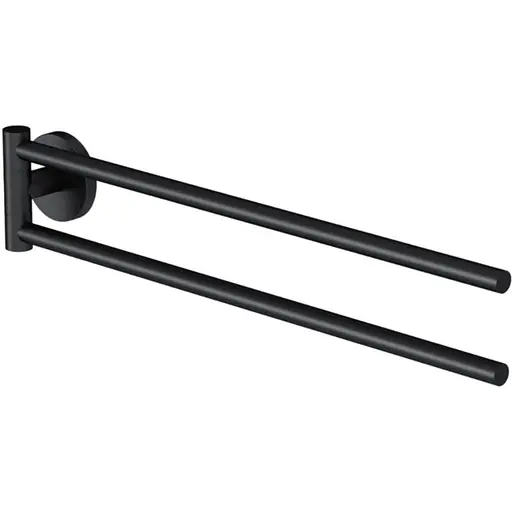 Подвійна вішалка-вертушка для рушників AM.PM X-Joy black A85A32622 Чорний матовий - фото 1