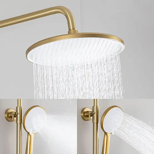 Душова система золото Frap F2488-3, Хром - фото 3