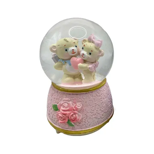 Сніжна куля Музична Пара ведмежат, F-576-80, 80 мм (В асортименті)