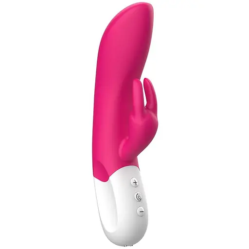 Вібратор-кролик Liebe Pleasure Toys Mighty Rechargeable Rabbit 21.5 см (рожевий) - фото 5