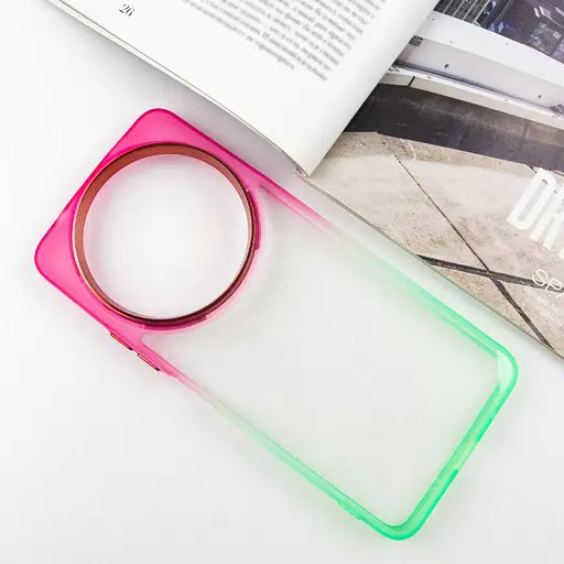 Чохол Epik TPU+PC Fresh sip series для Xiaomi Redmi A3 Салатовий/Рожевий - фото 2