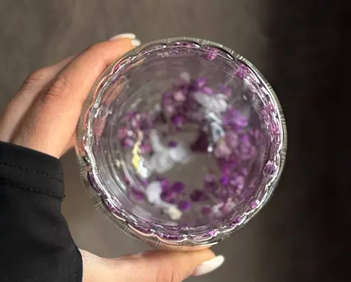 Набір скляних чашок Vittora VT-5414-250 Квіткова тиша з подвійним дном 2 чашки 200 мл - фото 3