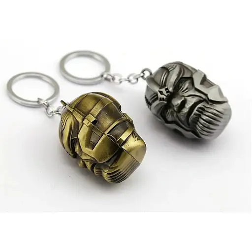 Брелок 3D Avengers: Infinity War Thanos Танос 3D голова bronze.705 - фото 3