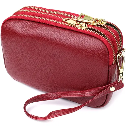 Сумка для женщин Vintage на три отделения из натуральной кожи 19х12х6.5 см sum0027533 - фото 2