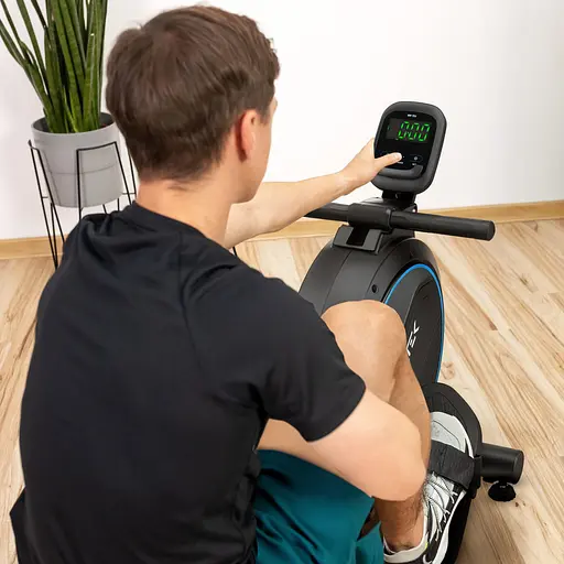 Гребний тренажер Gymtek XR800 магнітний синій - фото 7