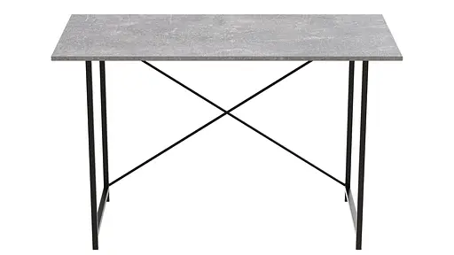 Стол письменный Line Лайт Ferrum-decor 750x1000x500 Черный металл ДСП Бетон 16 мм (FRD-104842) - фото 2