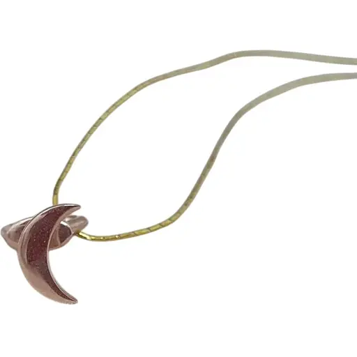 Золота моносережка-пуссета Платон Місяць. 1С288/00Б