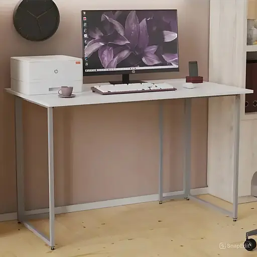 Комп'ютерний стіл Ferrum-decor Ханна 75x120x70 сірий ДСП Білий 16мм (FRD-101431)