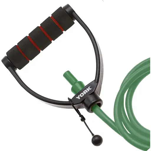 Еспандер трубчастий з ручками York Fitness 13-16кг, зелений - фото 2