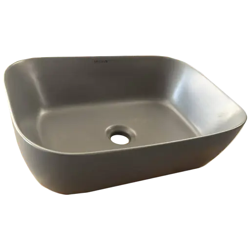 Умивальник накладний Mixxus Premium Diverse-0116 grey 455x330x135 мм MP6651, Графит - фото 6