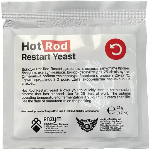 Винні дріжджі Hot Rod Distiller Restart 21 г