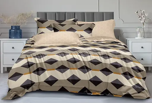 Комплект постільної білизни Євро Lounge 200х230 см Traventino Brown SOHO pbe0050838