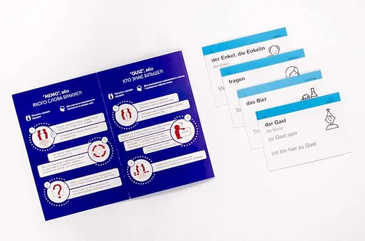 Настольная игра English Student Карточки для изучения немецкого языка Для начинающих English Student A1 (укр.) (39122640) - фото 5