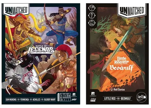 Настільна гра IELLO Unmatched: Битва легенд. Частина друга + Червона Шапочка проти Беовульфа (англ.) (PS055+1)