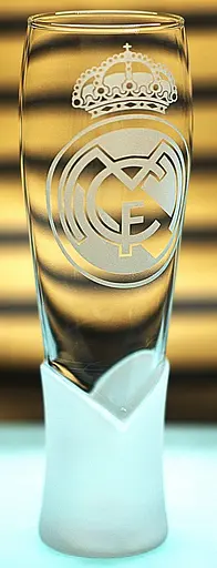 Пивний келих крафтовий 440 мл Реал Мадрид Real Madrid з гравіюванням подарунок для фаната ФК - фото 2