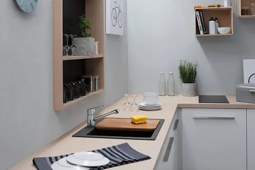 Кухонная мойка Hansgrohe S510-F450 560x510 Concretegrey 43312380, Sand - фото 5