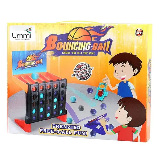 Настольная интерактивная игра Ummi 22046 Bouncing Ball Orange / Black - фото 2