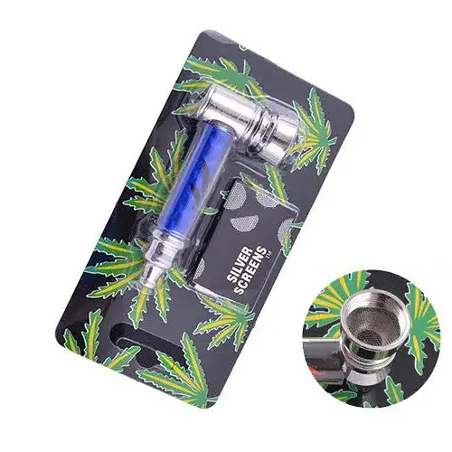 Трубка курильна Changfeng металева №HL-YD-007 Blue Конопля (10909)