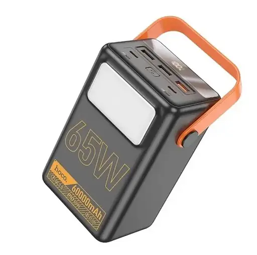 Універсальна зарядна батарея Hoco J110A 60000mAh Powerful PD65 LCD (Чорний) - фото 3