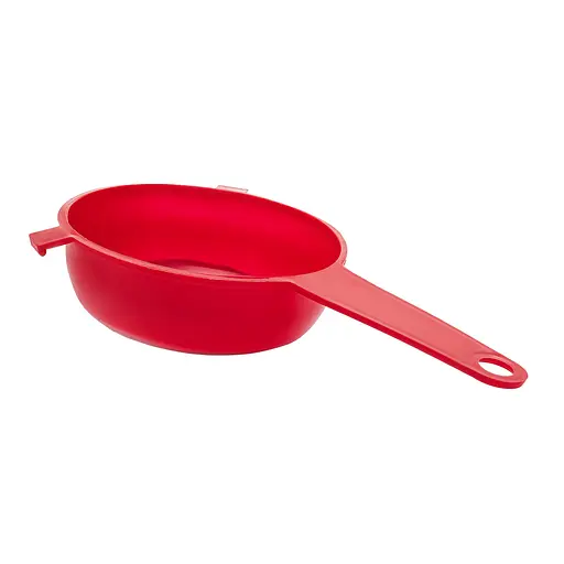 Сито дуршлаг с ручкой для процеживания и просеивания (диаметр 12 см), Kitchette Красный 83832 - фото 9