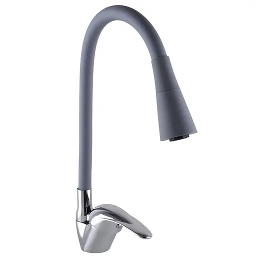 Змішувач для кухні EcoMix E-GEZ-203SK-G03 000025221 Сірий - фото 1