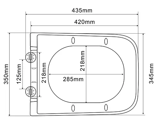 Унитаз подвесной Mixxus Premium Quadro-0305-R gray 510x350x345 мм Rimless MP6656, Графит - фото 4