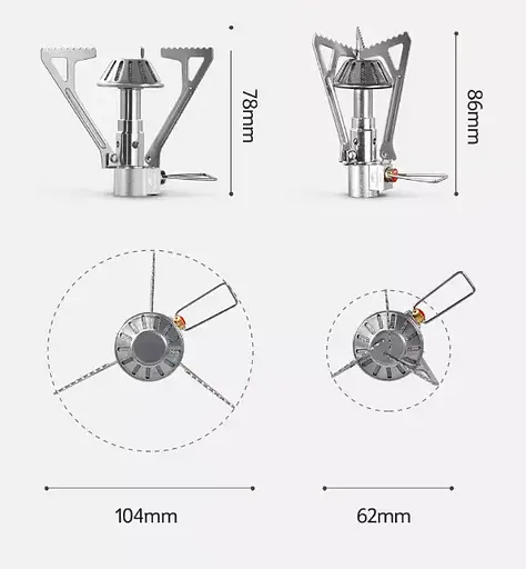 Газовая горелка Naturehike NH21RJ004 2200W под резьбовой баллон - фото 8