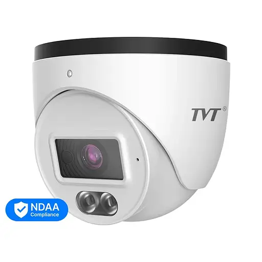 IP-видеокамера 4Mp TVT TD-9544S4L-C(D/PE/AW1) White f=2.8mm, ИК+LED-подсветка, с микрофоном (77-00323)
