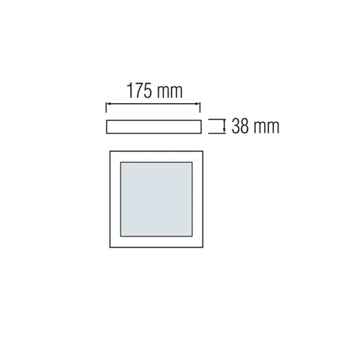 Светодиодный светильник Horoz Electric Catalina/S-18 18W 3CCT 3000K-4000K-6400K белый - фото 2