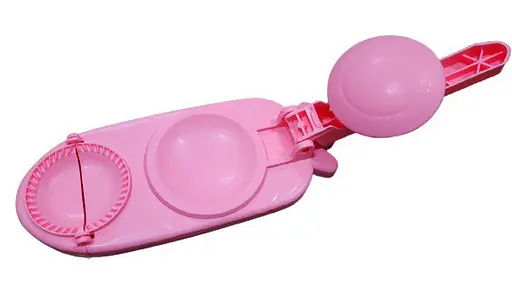 Пресс форма прибор для лепки приготовления вареников Розовая - фото 3