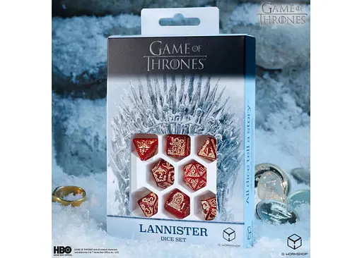 Набор кубиков Game of Thrones. Lannister Dice Set , 7 шт. (GOT/00190166/2025/2/A) - фото 9