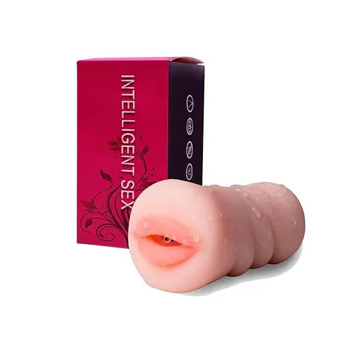 Мастурбатор Gelugee чутливе задоволення від 'Відкритого ротика' Бежевий K000008 - фото 1