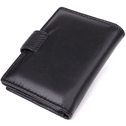 Мужской кошелек вертикальный из натуральной кожи ST Leather 7.5х10.5х1 см acs0029623 - фото 2