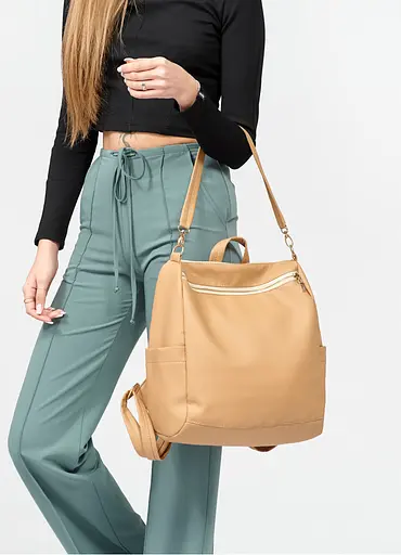 Жіночий рюкзак Sambag Trinity MZO Бежевий 34 х 31 х 15 см (28309026) - фото 6